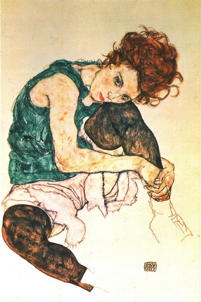 Сидящая женщина 1917